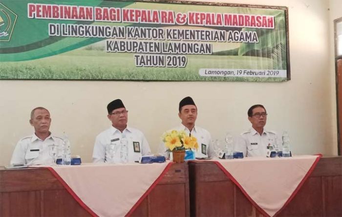 Kemenag Lamongan Gelar Pembinaan Kepala RA dan Madrasah