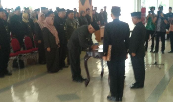 Bupati Indartato Lakukan Mutasi Pejabat Terakhir Kalinya Bupati Indartato Lakukan Mutasi Pejabat Terakhir Kalinya