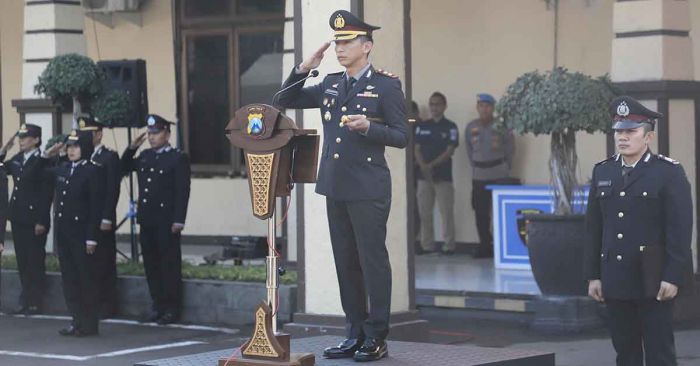 Teguhkan Komitmen Kebangsaan, Polres Kediri Kota Gelar Upacara Hari Kesaktian Pancasila