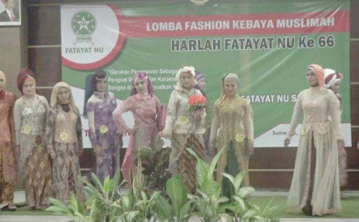 Tangkis Mode Pakaian Luar, Fatayat NU Sumenep Gelar Lomba Fashion Kebaya Muslimah