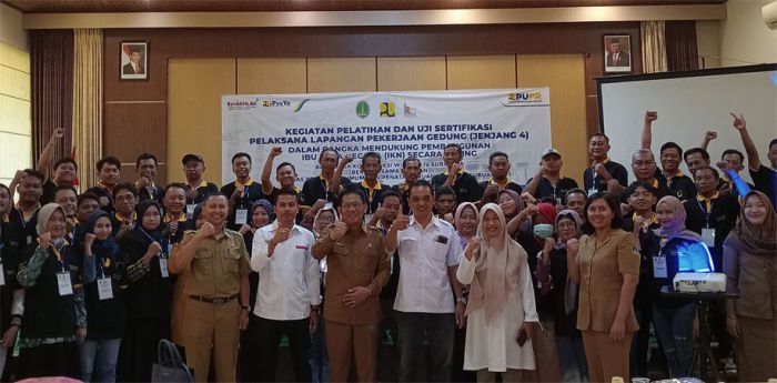 DPUPR Kota Pasuruan Gelar Pelatihan dan Uji Sertifikasi Pelaksana Lapangan Pekerjaan Gedung