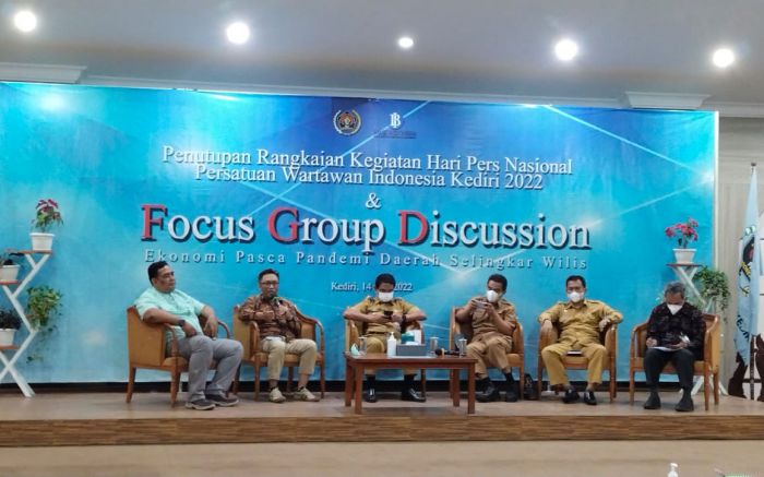 Puncak HPN 2022, PWI Kediri Gelar FGD Bahas Ekonomi Pasca Pandemi