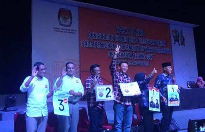 Haji Lulung dan Ruhut Akrab di Pengundian Nomor Urut, BW Nyatakan Dukung Anies-Sandi