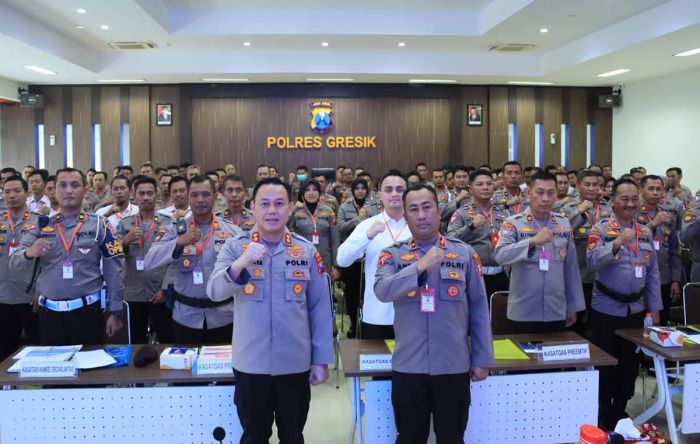 Polres Gresik Gelar Lat Praops Operasi Mantab Brata 2024