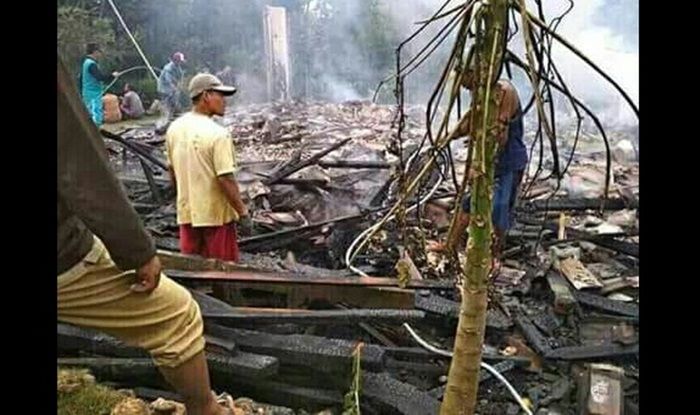Ditinggal Kosong, Rumah di Bantur Malang Terbakar Hingga Rata dengan Tanah