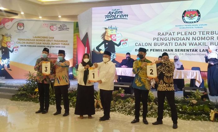 Unik, Nomor Urut Paslon di Pilbup Tuban Sesuai Kehadiran Saat Mendaftar Unik, Nomor Urut Paslon di Pilbup Tuban Sesuai Kehadiran Saat Mendaftar