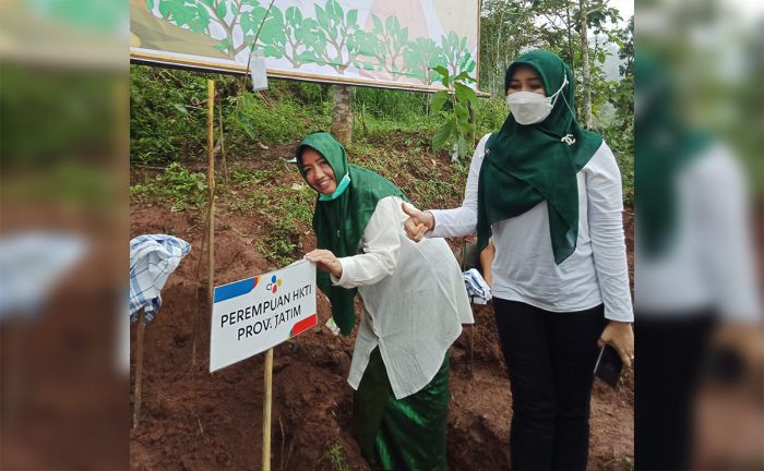 Minimalisir Banjir, Pertani HKTI Jatim Bersama PT. CJI Tanam 15.514 Bibit Pohon