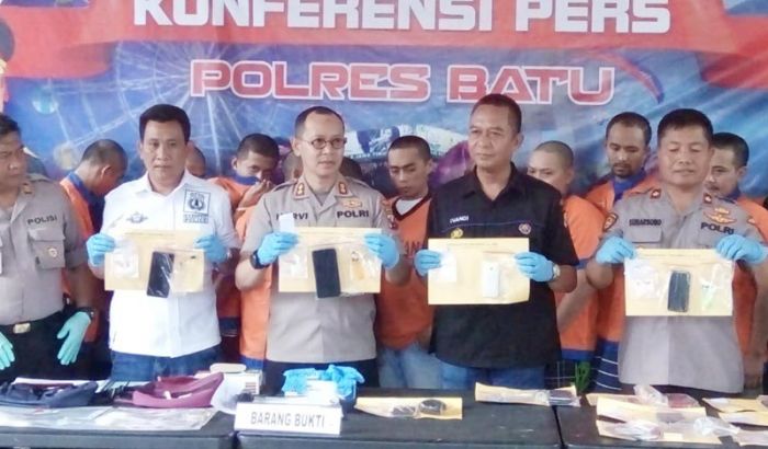 Sebulan, Satreskoba Polres Batu Tangkap 16 Tersangka Kasus Narkoba