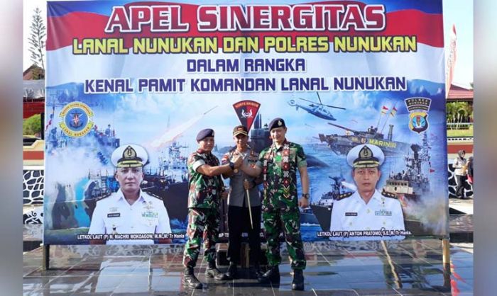 Apel Sinergitas, Sertijab Danlanal Nunukan Digelar di Mapolres Apel Sinergitas, Sertijab Danlanal Nunukan Digelar di Mapolres
