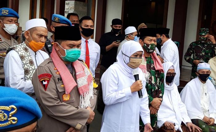 Gubernur Khofifah dan Anggota Forkopimda Jatim Kujungi Kediri Bahas New Normal