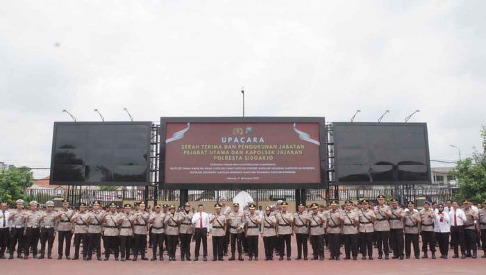 Polresta Sidoarjo Lakukan Rotasi Pejabat