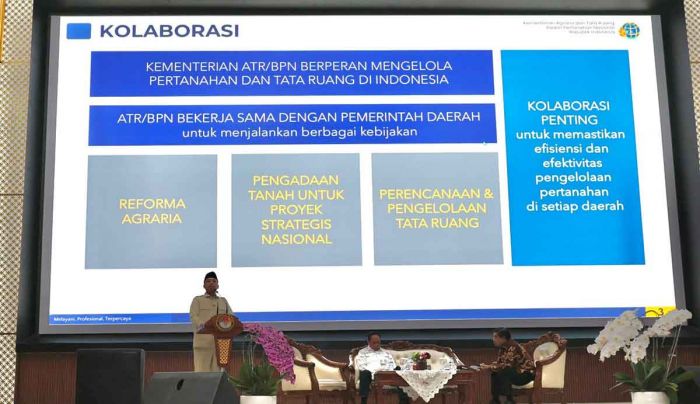 Menteri ATR/BPN: Kolaborasi dengan Kepala Daerah Kunci Sukses Reforma Agraria dan Tata Ruang Menteri ATR/BPN: Kolaborasi dengan Kepala Daerah Kunci Sukses Reforma Agraria dan Tata Ruang
