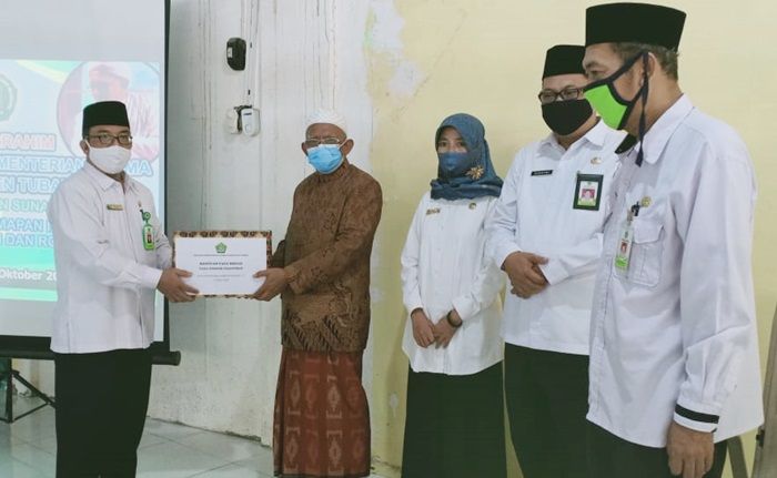 ​Sambut HSN, Kemenag Tuban Silaturrahim ke Pesantren Sekaligus Sosialisasi Prokes