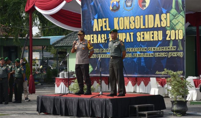 Polres Lamongan Gelar Apel Konsolidasi Operasi Ketupat Semeru 2019 dan Kesiapan Pengamanan PHP