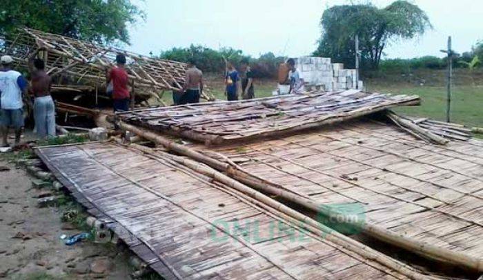 Puting Beliung Terjang Ujungpangkah, Satu Langgar Rata dengan Tanah