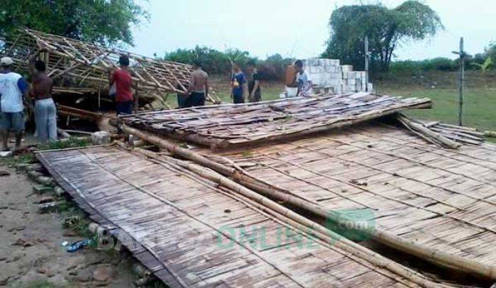 ​Puting Beliung Terjang Ujungpangkah, Satu Langgar Rata dengan Tanah