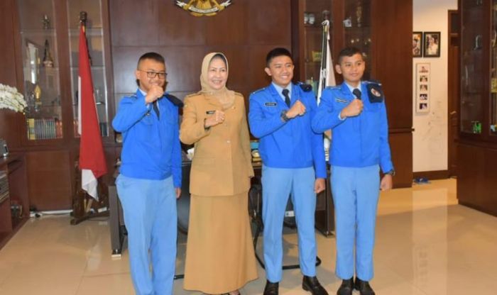 Siswa SMA Taruna Nusantara Temui Wali Kota Batu