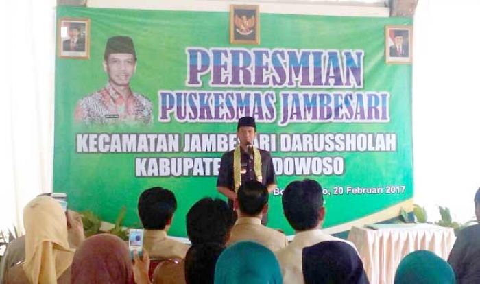 Tingkatkan Pelayanan Kesehatan, Bupati Amin Resmikan Puskesmas Jambesari Tingkatkan Pelayanan Kesehatan, Bupati Amin Resmikan Puskesmas Jambesari