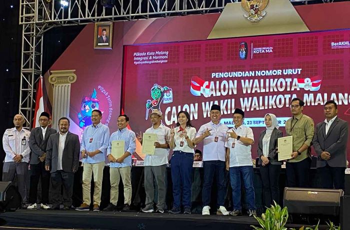 KPU Kota Malang Undi Nomor Urut Paslon, Berikut Daftarnya KPU Kota Malang Undi Nomor Urut Paslon, Berikut Daftarnya