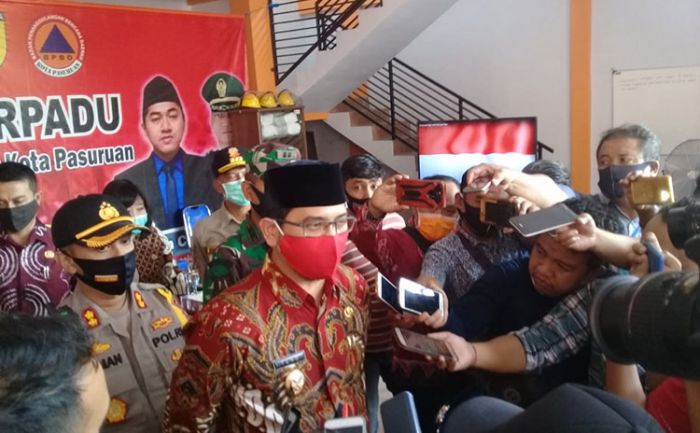 ​Plt. Wali Kota Pasuruan Gelar Jumpa Pers Terkait Perwali Penanganan Corona