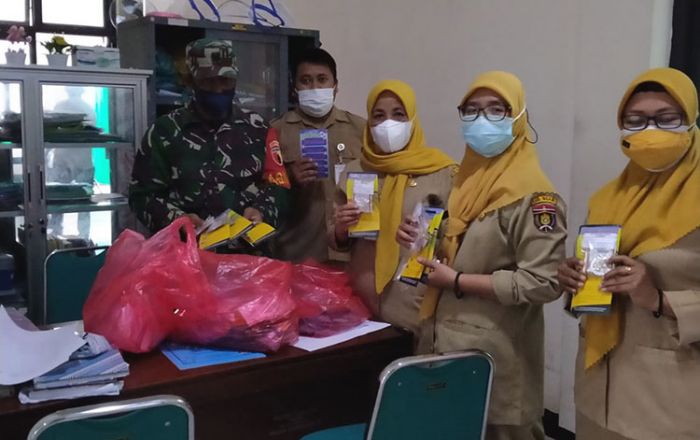 Bantu Penyembuhan Pasien Covid-19, Kodim Ngawi Bagikan Obat-obatan ke Puskesmas dan Warga Isoman