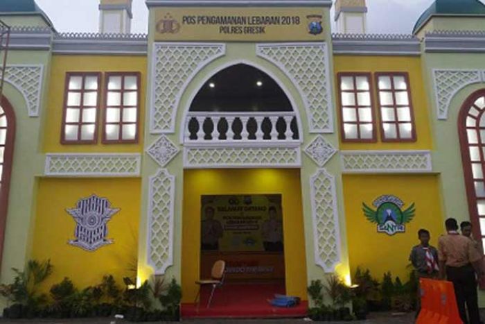 Satlantas Polres Gresik Desain Pospam Lebaran Bak Masjid Polda Satlantas Polres Gresik Desain Pospam Lebaran Bak Masjid Polda