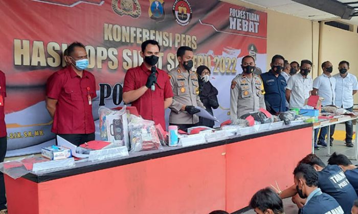 Polres Tuban Ringkus 9 Terduga Pelaku Pengeroyokan 2 Remaja