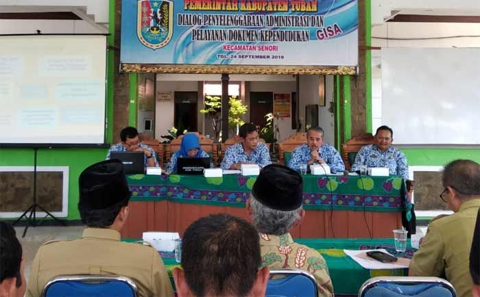 Ajak Masyarakat Sadar Dokumen Administrasi, Disdukcapil Tuban Gelar Dialog di Senori