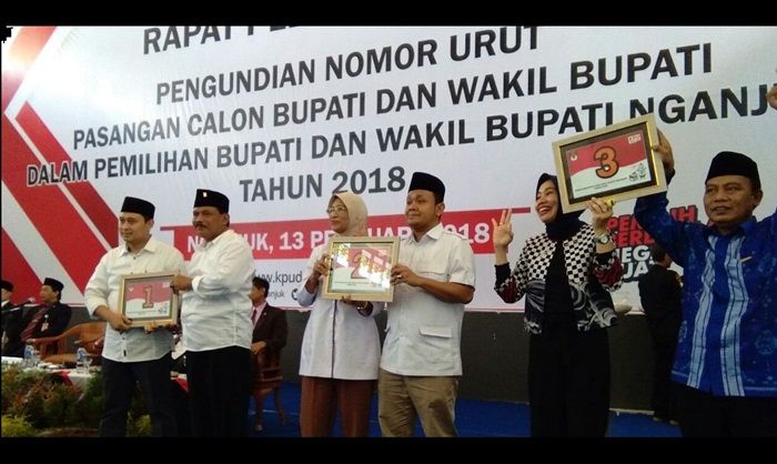 Hasil Rapat Pleno Pengundian Nomor Urut Pilkada Nganjuk Hasil Rapat Pleno Pengundian Nomor Urut Pilkada Nganjuk
