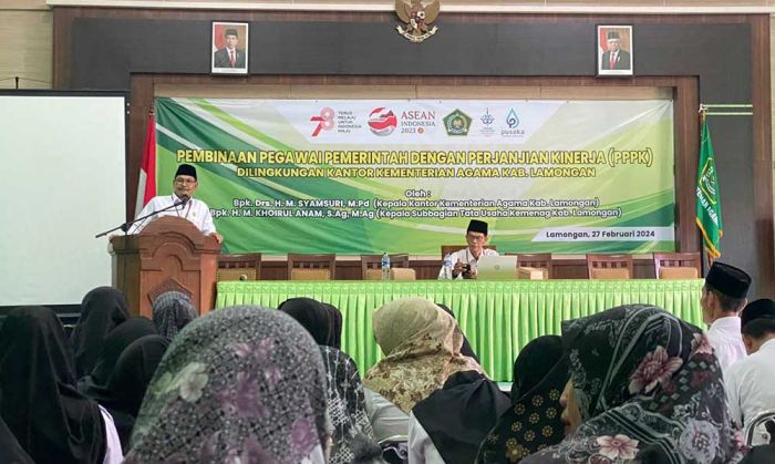 Pembinaan PPPK, Kepala Kemenag Lamongan Ajak ASN Jalankan 3 Titik Amanah Secara Berimbang Pembinaan PPPK, Kepala Kemenag Lamongan Ajak ASN Jalankan 3 Titik Amanah Secara Berimbang