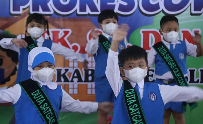 Kabupaten Blitar Punya Satgas Cilik, Dukung Penerapan Prokes di Sekolah Kabupaten Blitar Punya Satgas Cilik, Dukung Penerapan Prokes di Sekolah