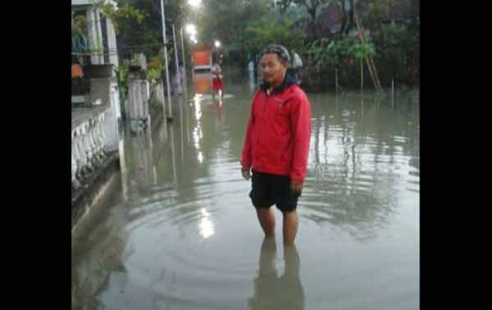 Semalam Diguyur Hujan, Banyulegi Mojokerto Terendam Semalam Diguyur Hujan, Banyulegi Mojokerto Terendam