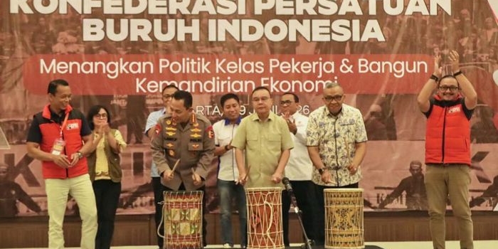 Kongres III KPBI yang dirangkai dengan Seminar Ketenagakerjaan bertajuk “Peluang UU Perlindungan Buruh di Era Pemerintahan Baru” di Jakarta, Minggu (7/6/2026).