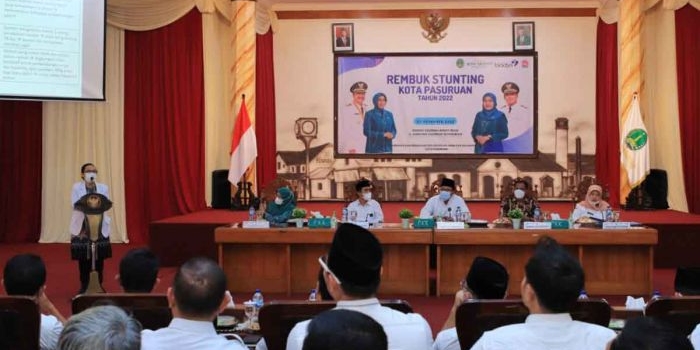 Suasana Rembuk Stunting yang digelar Pemkot Pasuruan.