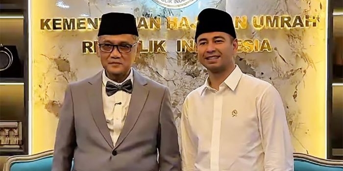 sambangi-kementerian-haji-dan-umrah-raffi-ahmad-puji-inovasi-rte-dan-penurunan-biaya-haji