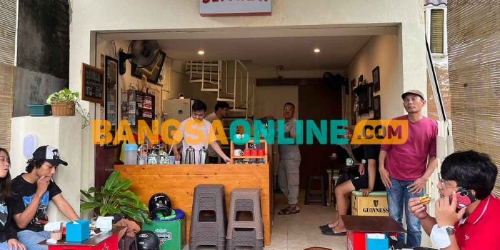 Salah satu kedai kopi di Kodam Brawijaya. Foto: BANGSAONLINE
