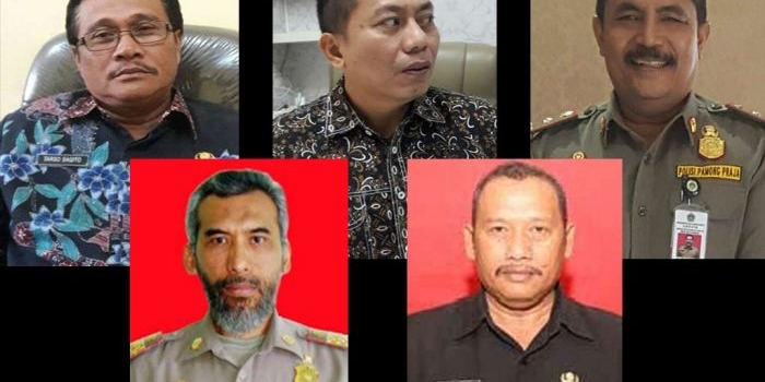 FOTO: Dari kiri atas, Tarso Sagito, Andhy Hendro Wijaya, Abu Hasan. Dari kiri bawah, Darmawan, Sutaji Rudy.