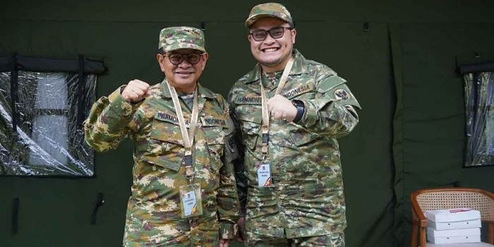 Gubernur DKI Jakarta, Pramono Anung (kiri), dan putranya yang merupakan Bupati Kediri, Hanindito Himawan Pramana. Foto: Ist