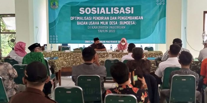 Sosialisasi optimalisasi BUM Desa di Kantor Kecamatan Gempol, Rabu (16/2).