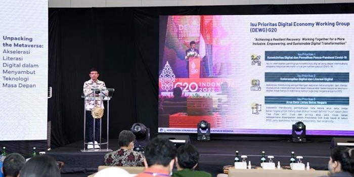Menkominfo, Johnny G Plate. Foto: Biro Humas Kemenkominfo for BANGSAONLINE.com