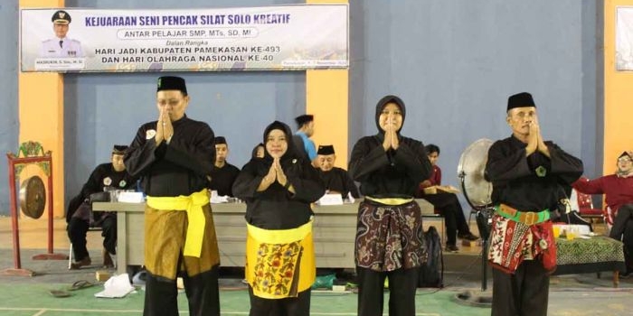 Kejuaraan silat yang digelar Disporapar Pamekasan.