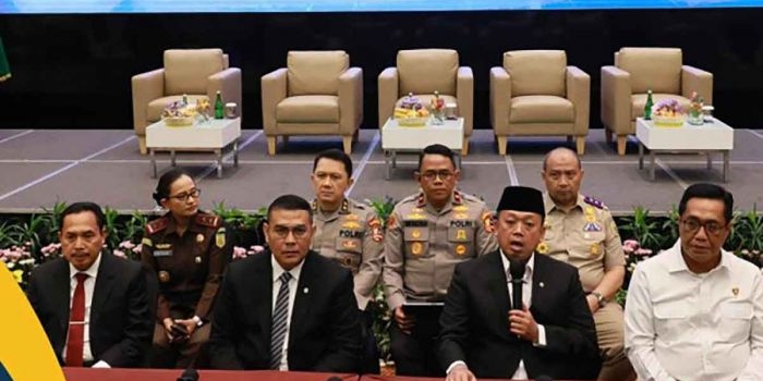 Konferensi pers tindak pidana pertanahan.
