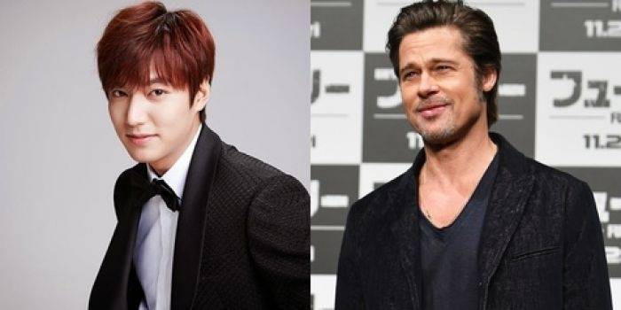 Lee Min Ho dan Brad Pitt. (kapanlagi.com)