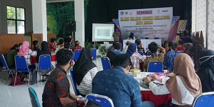 Acara seminar di Museum Airlangga Kota Kediri. (foto: ist.)