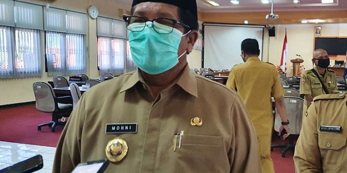 Drs. Mohni, M.M., Wakil Bupati Bangkalan, saat diwawancarai usai mengikuti Pandangan Umum Fraksi-Fraksi terhadap nota pengantar RAPBD TA 2021.