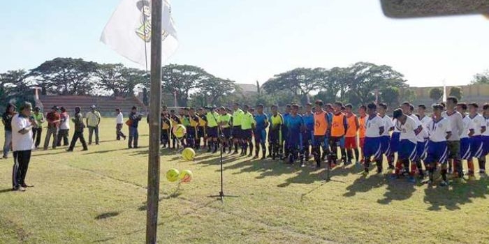 Suasana pembukaan liga santri di Probolinggo.