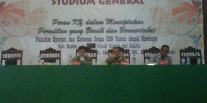 Acara KY di UIN Sunan Ampel Surabaya, siang ini.Foto:nur faishal/BANGSAONLINE