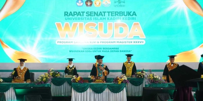 Rektor Uniska saat memberi sambutan. Foto: Ist
