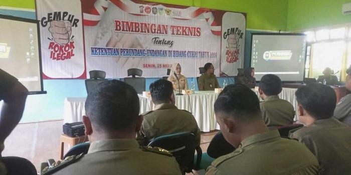gempur-rokok-ilegal-satpol-pp-kabupaten-kediri-dibekali-bimtek-cukai