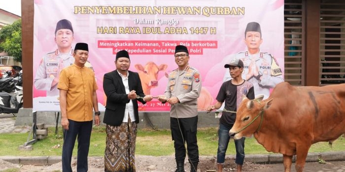 polresta-sidoarjo-salurkan-100-hewan-kurban-pada-iduladha-1447-hijriah